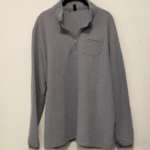 adidas Men's Gray Zip-Up Sweater